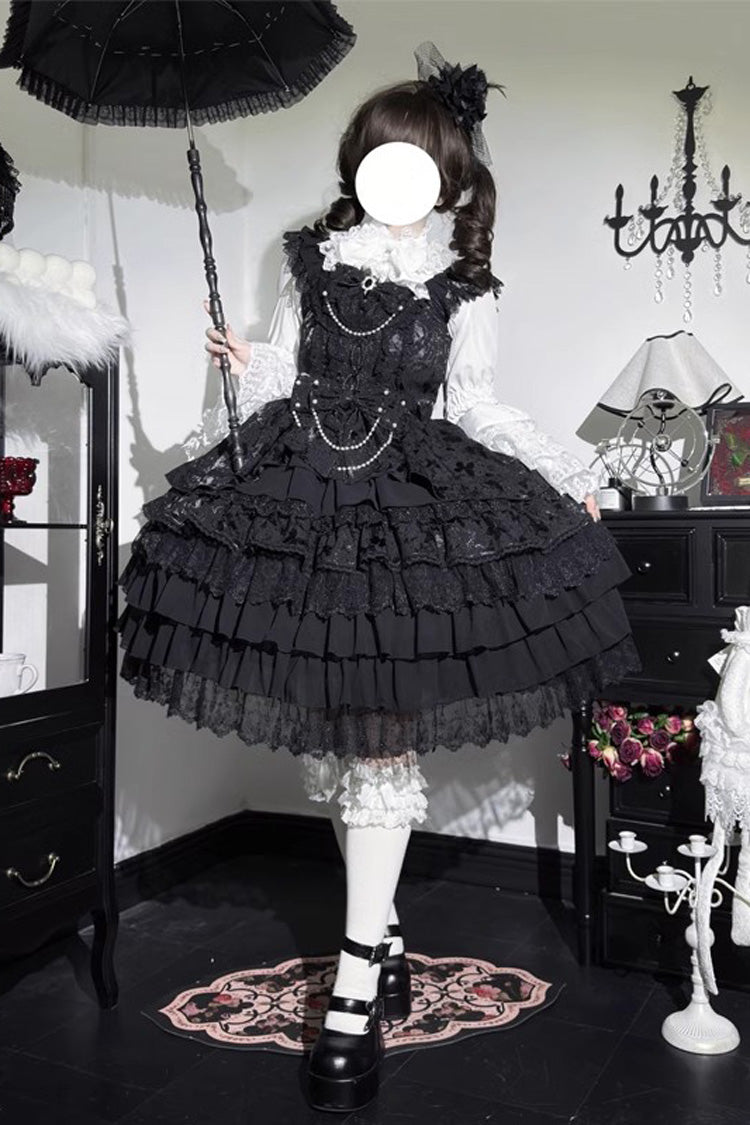 Gorgeous Multi-Layer JSK Dress with Bow in 4 Colors