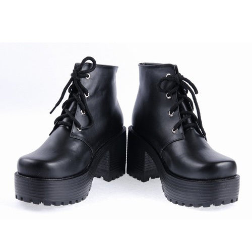High Heel Platform Classic Lolita Patent Shoes