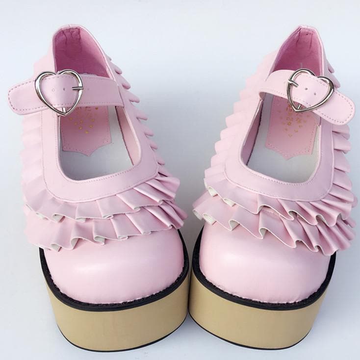 Horse Made Wooden Edges SP168050 Falbala Custom Shoes