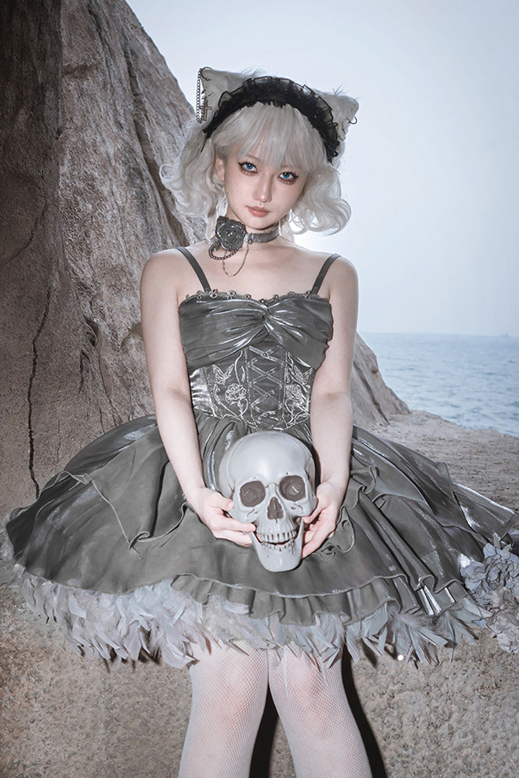 Elegant Princess Lolita JSK Dress with Ruffle Bowknot