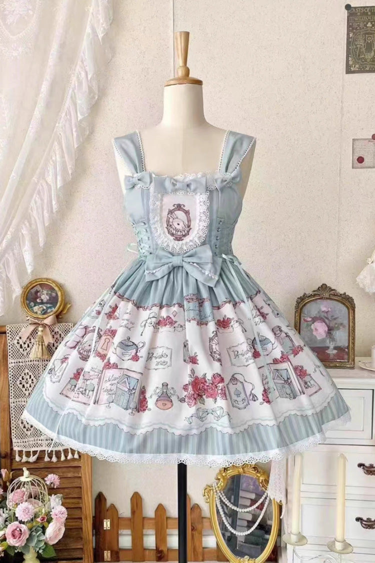 Rabbit's Collection Sweet Princess Lolita JSK with Print and Lace