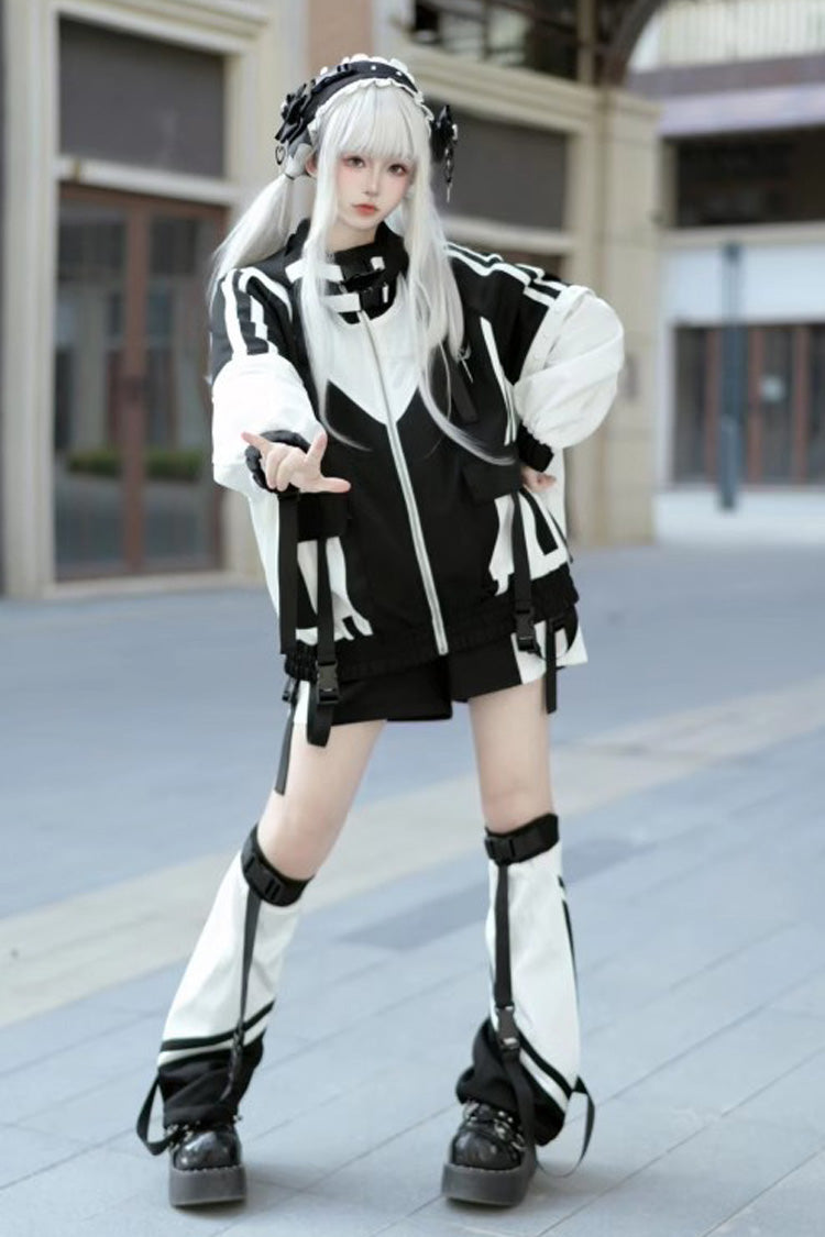Graphic Print Jirai Kei Cool Jacket