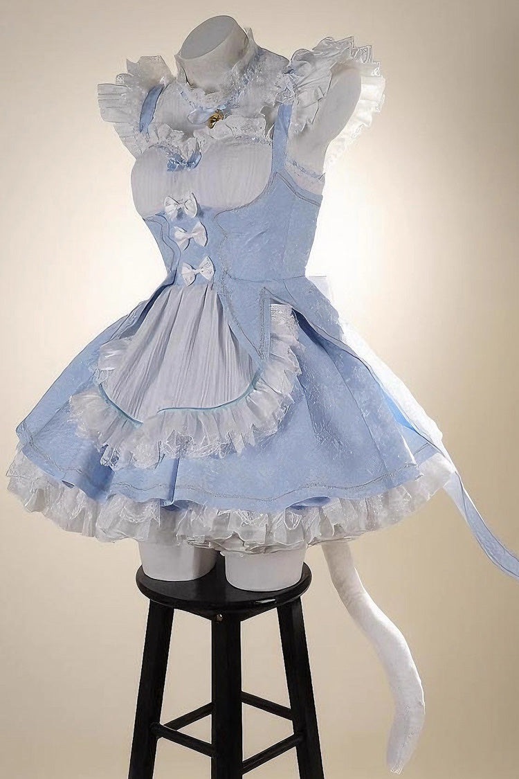 Ram Rem Sweet Japanese Lolita JSK Dress Set with Bowknot