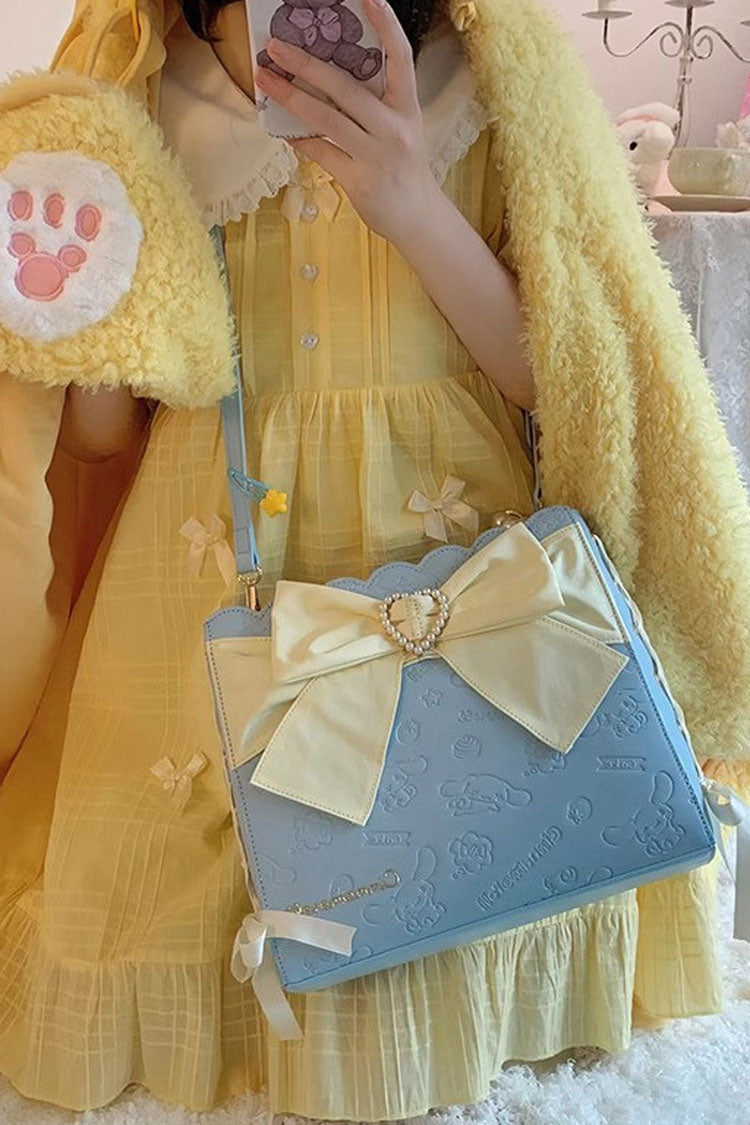 Ribbon Pearl Girly Lolita Shoulder Purse - 4 Shades