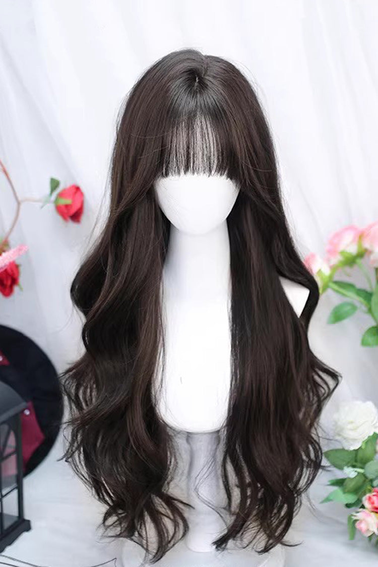 Air Bangs Curly Wig - Long Lolita Hair