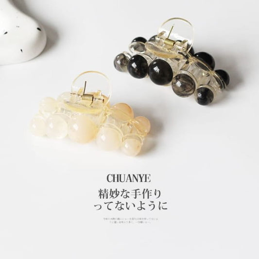 Beaded Hair Claw - Type 02 - Black / One Size