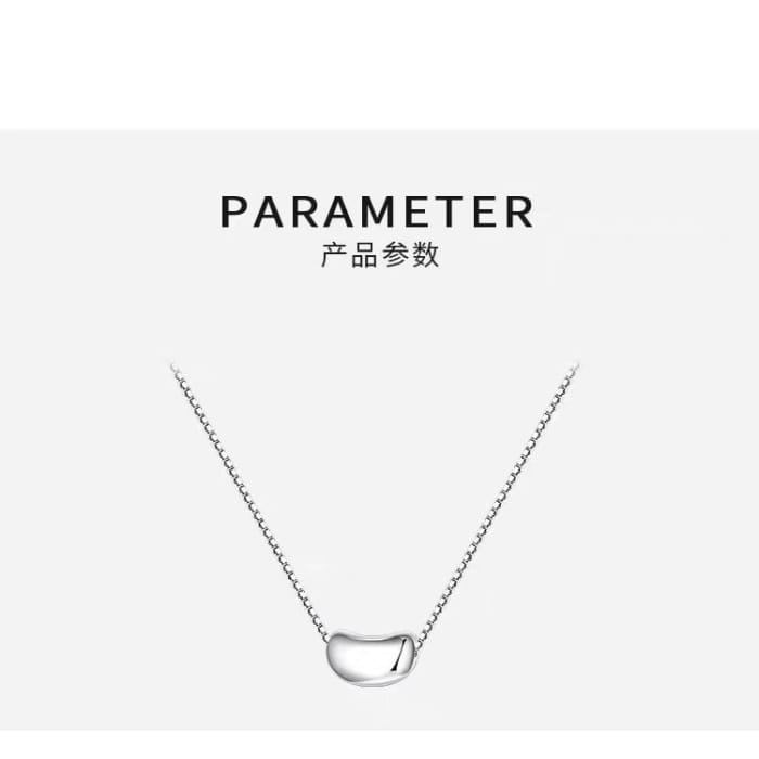 Bean Pendant Alloy Choker