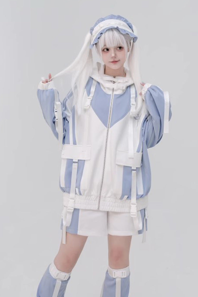 Graphic Print Jirai Kei Cool Jacket