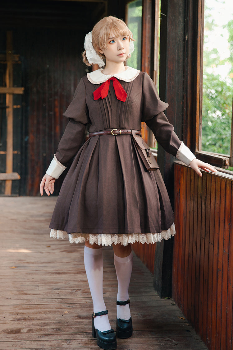 Puff Sleeve Bow Vintage Classic Lolita Dress