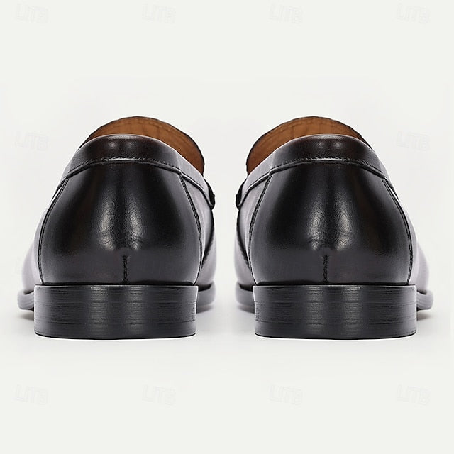 Fleece Slip-Ons Men's Boots lined Winter PU Loafers