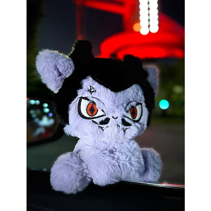 Black and Purple Gothic Plushie - & / Free Size