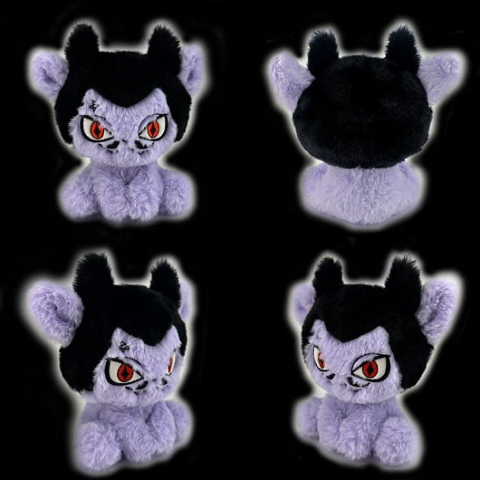 Black and Purple Gothic Plushie - & / Free Size
