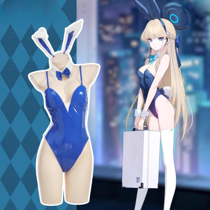 Blue Sky Cute Bunny Girl Cosplay Set ON900 - F / dark blue