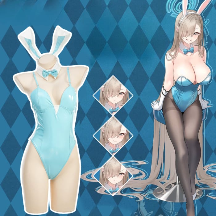 Blue Sky Cute Bunny Girl Cosplay Set ON900 - F / light blue