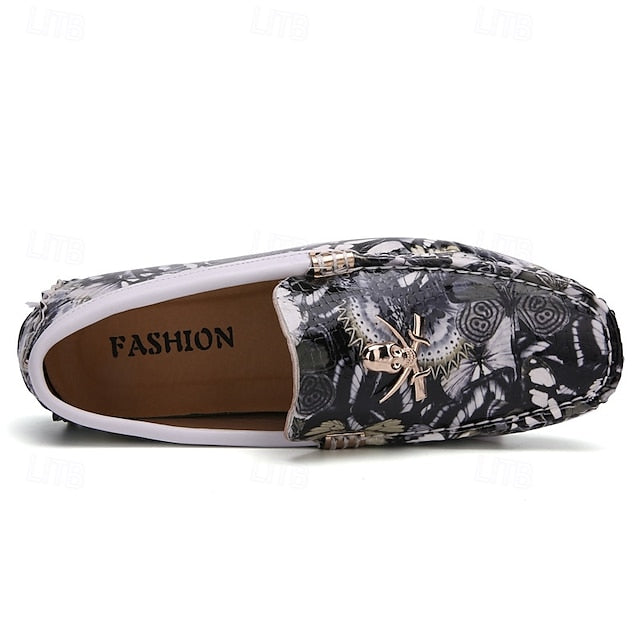 Fleece Slip-Ons Men's Boots lined Winter PU Loafers