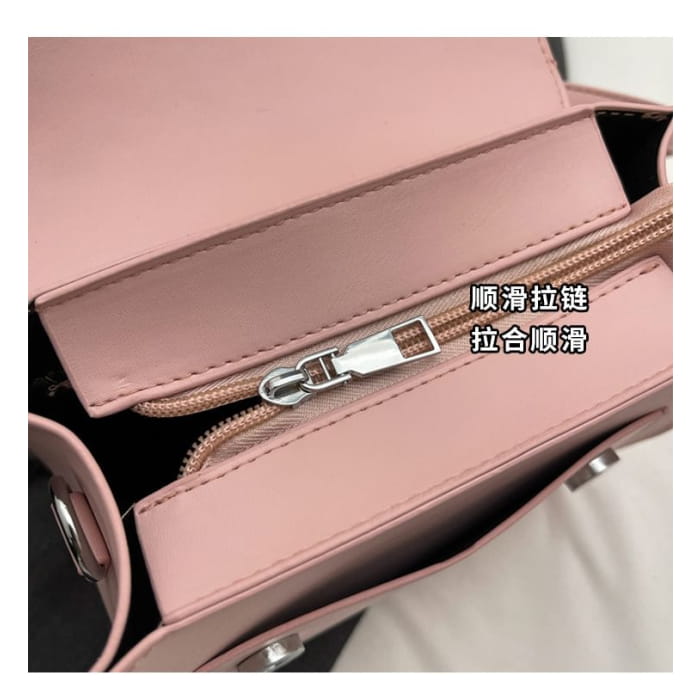 Bow Flap Faux Leather Backpack