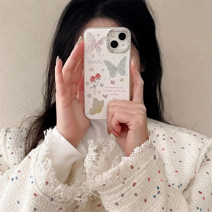 Butterfly Phone Case - 15 Pro Max / 14 / 13 / 12 / 11