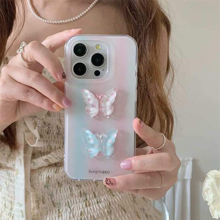 Butterfly Phone Case - iPhone 15 Pro Max / Plus / 14 / 13