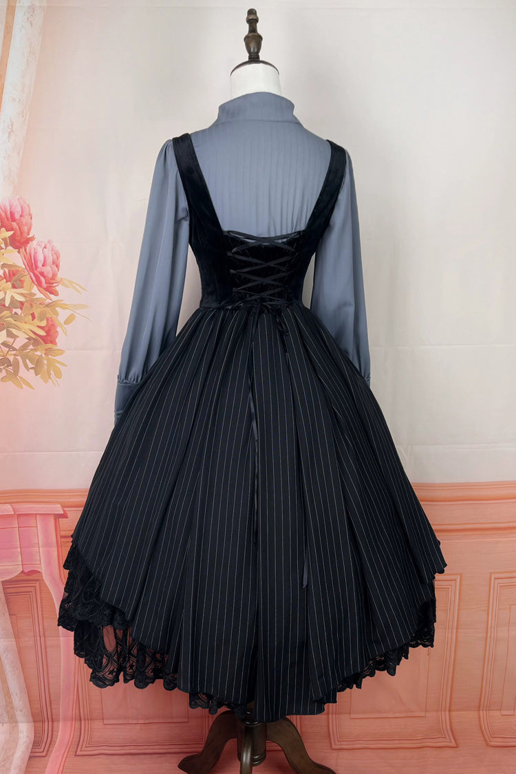 Printed Embroidered Bustier Jsk Dress - Dreamlike Realm