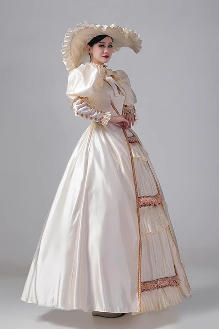 Ruffled Cardigan Classic Victorian Gown - Princess Vintage