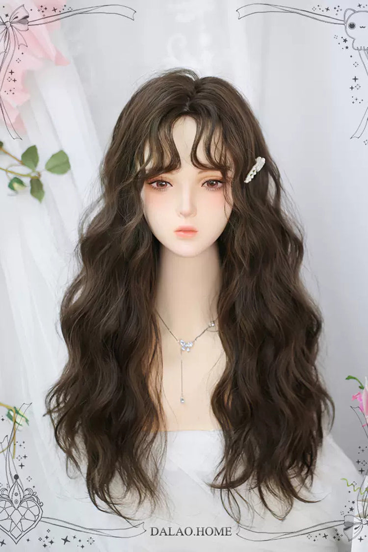 Fluffy Curly Wool Long Wig for Sweet Lolita - Two Shades