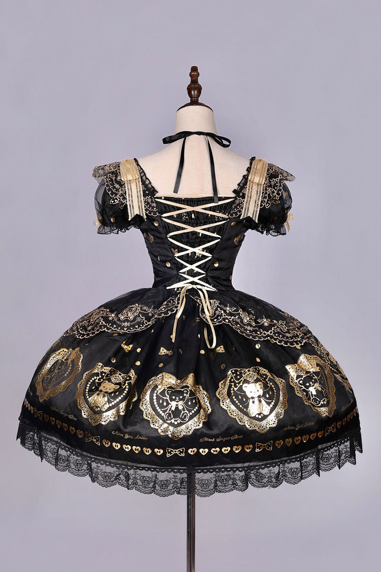 Classic Lolita Dress with Bow and Lace