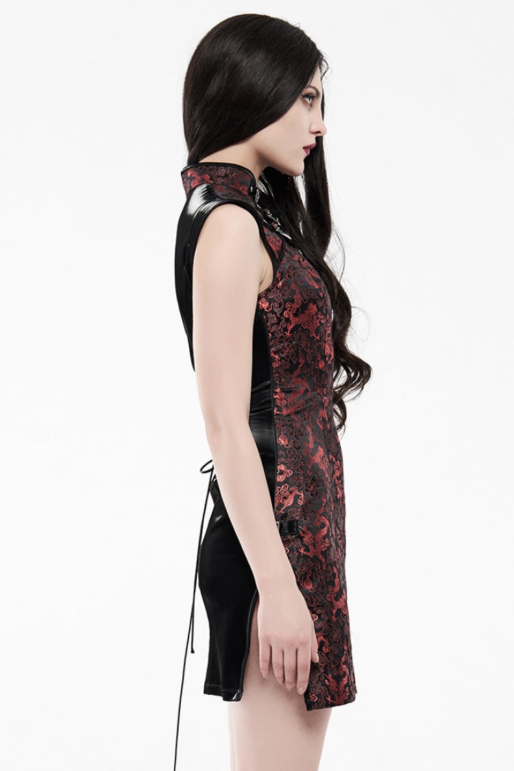 Dragon Jacquard Slim Cheongsam Dress for Women