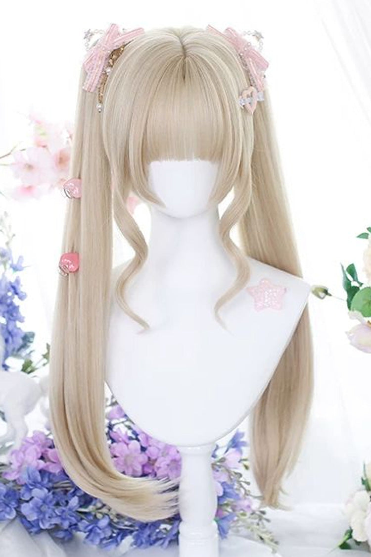 Twin Tails Wig Set - Hime Cut Lolita Style