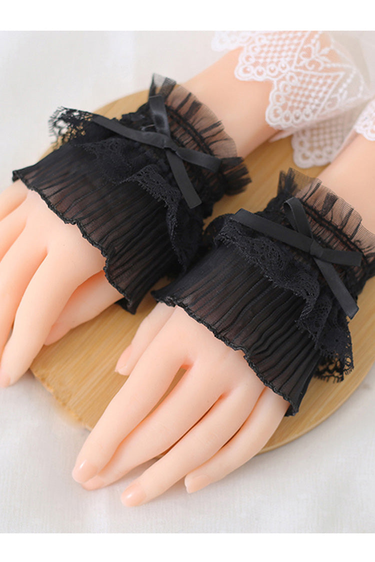 Lace Bowknot Sweet Hand Sleeves, Two Color Variants