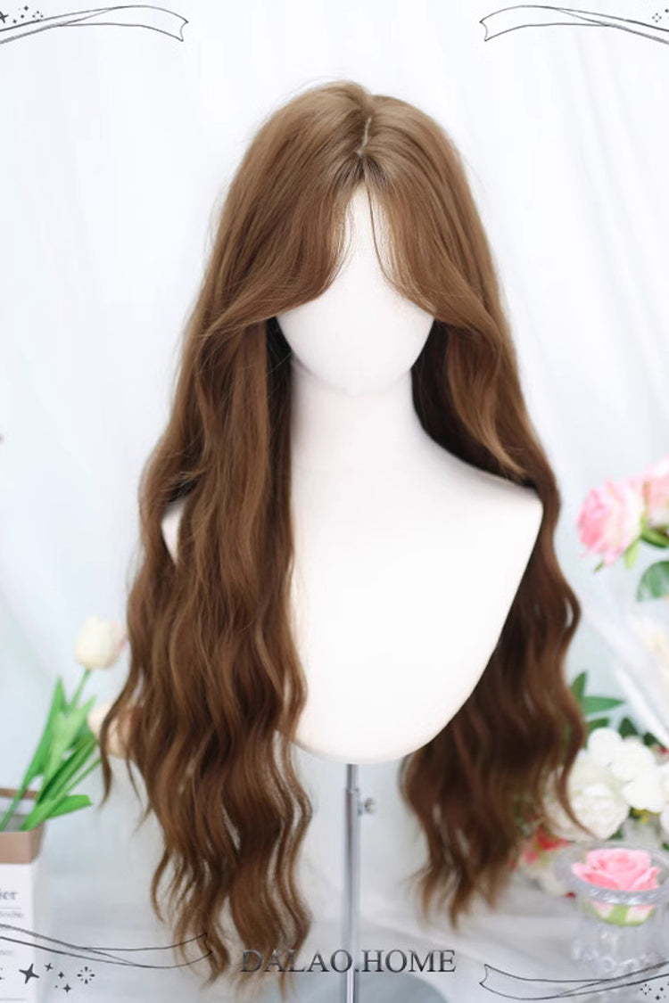 Cocoa Long Wavy Sweet Lolita Wig with Eight Curls