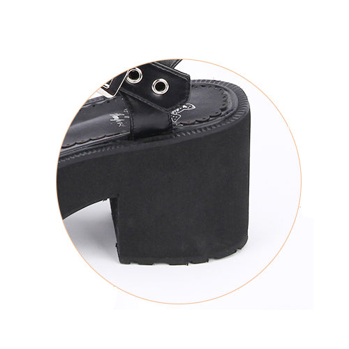 Platform High-Heel Sandals with Rivet Decor for Lolita Style