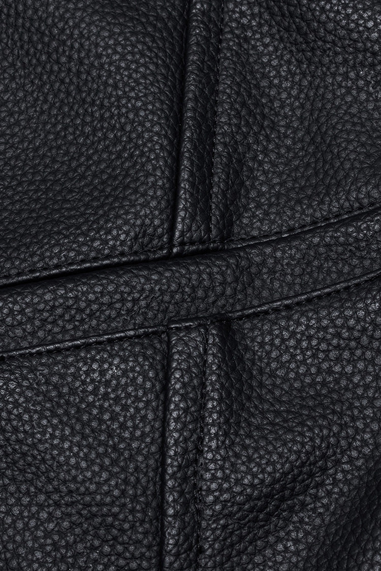 Men's Gothic Vest with Buckle and Rivet Accents