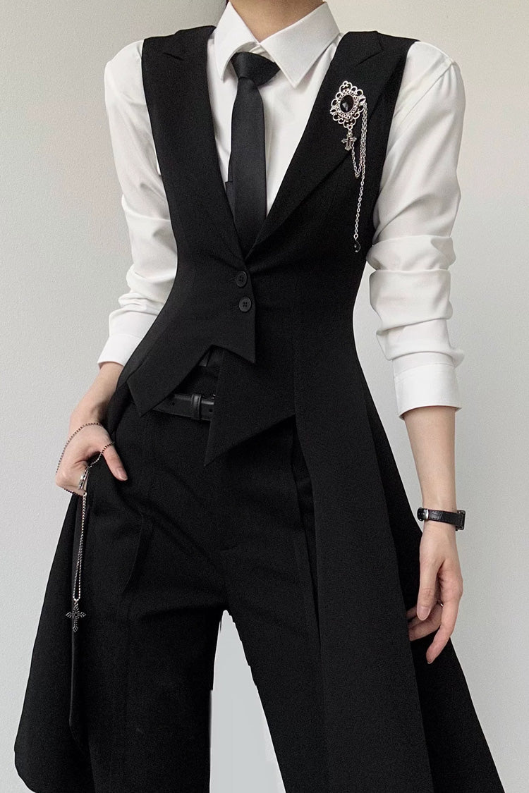 Asymmetrical Swallowtail Ouji Lolita Prince Sleeveless Gothic Vest