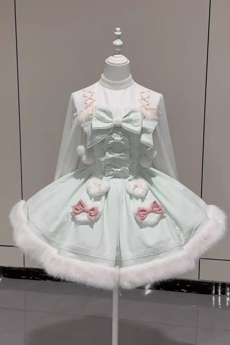 Furry Bow Sweet Lolita Dress