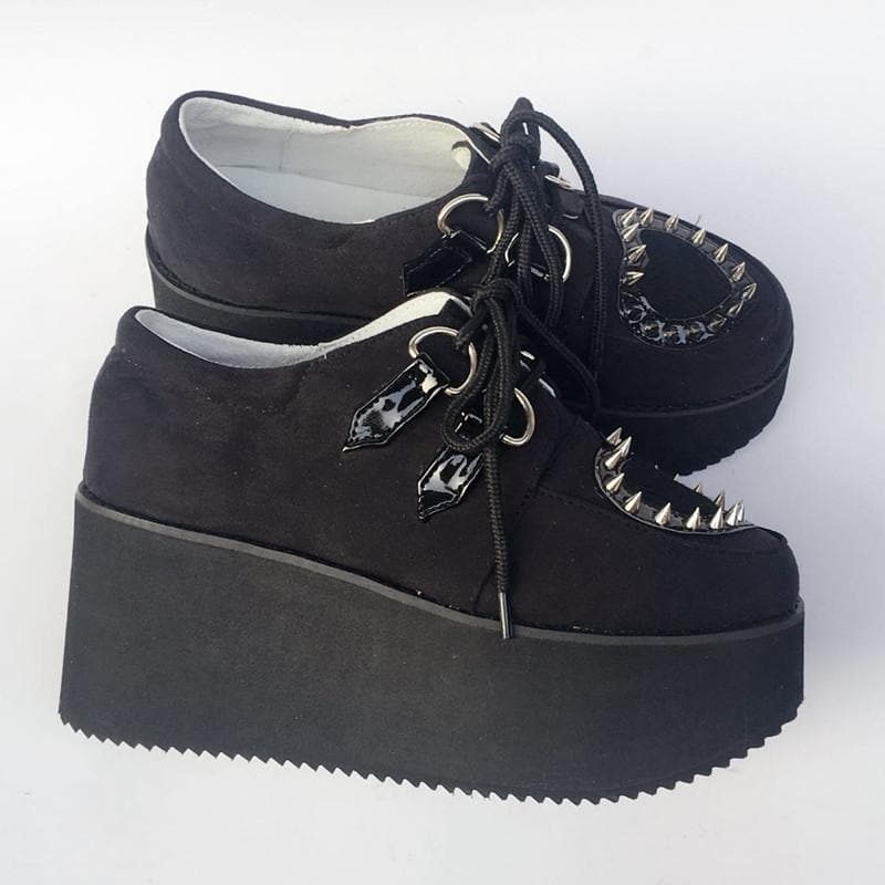 Heart Shoes Made Custom SP168610 Rivet Flatform
