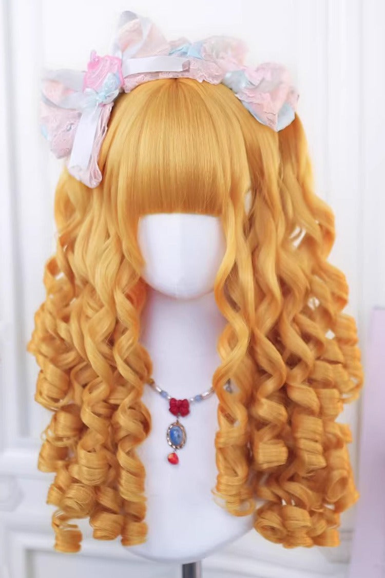Adorable Lolita Wig with Spiral Ringlets in 3 Color Options