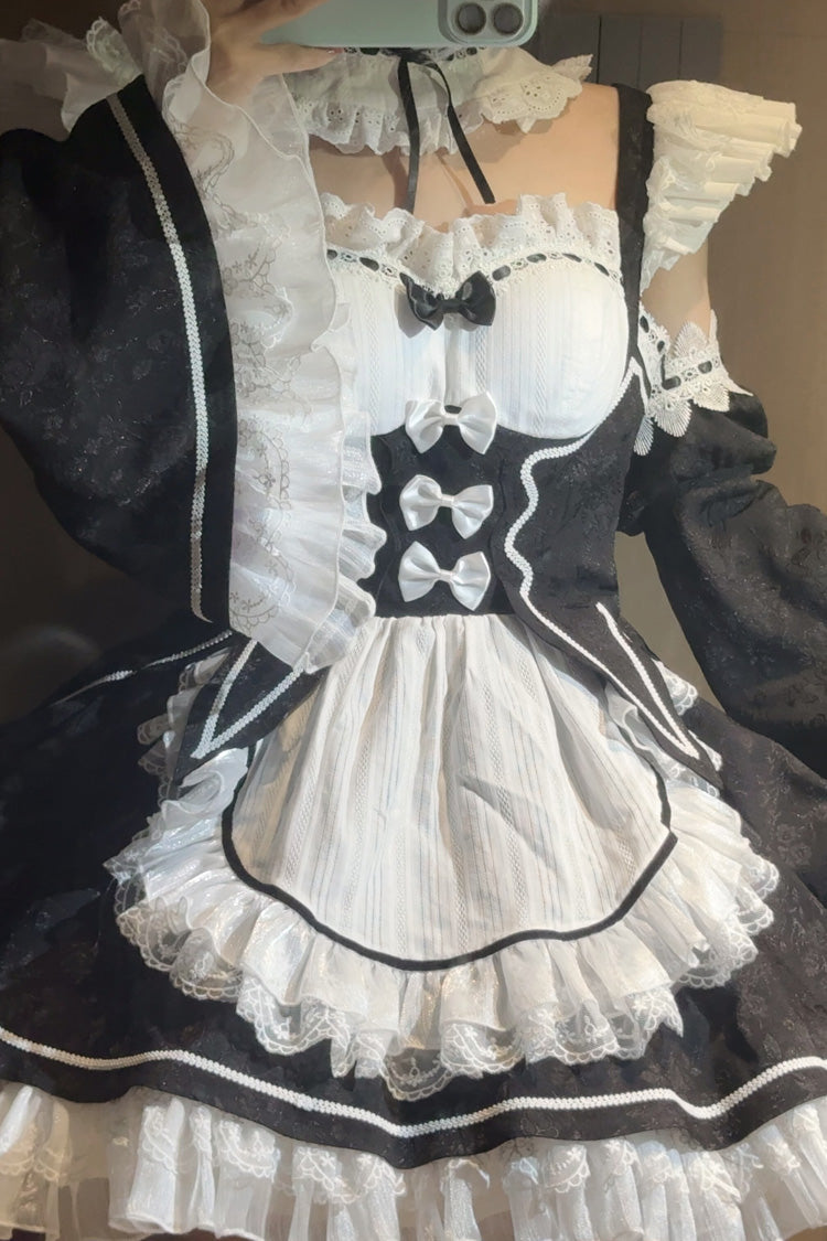 Ram Rem Sweet Japanese Lolita JSK Dress Set with Bowknot