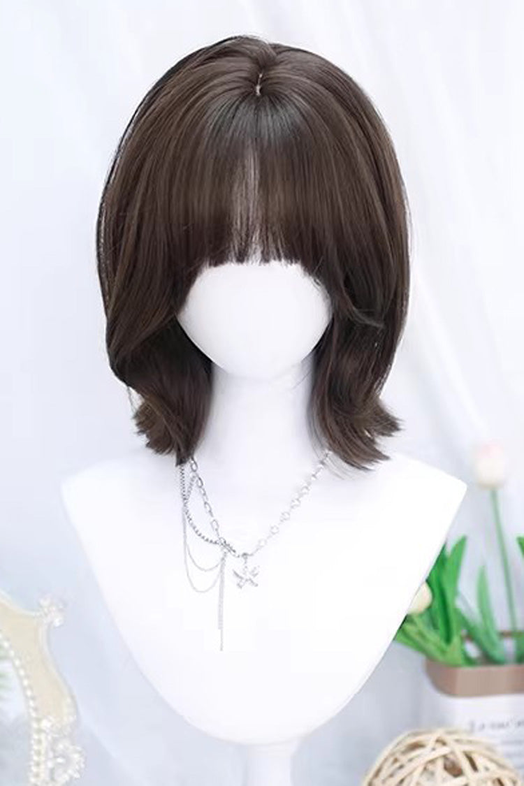 Sweet Lolita Short Wig with Air Bangs