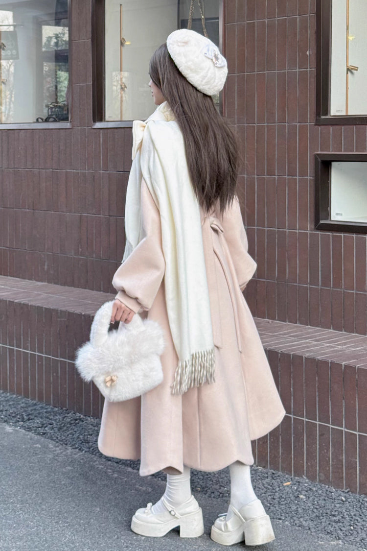 Sophisticated Long Sleeve Bow Lolita Overcoat