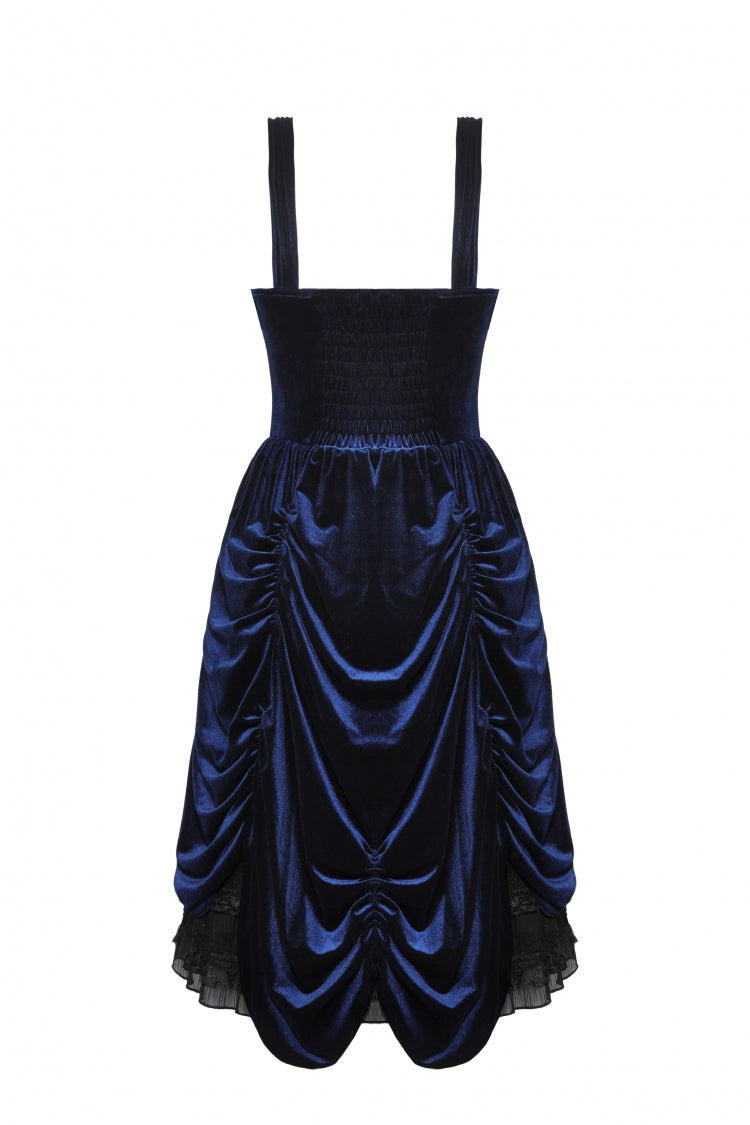 Sleeveless Multi-Layered Ruffled Lace Gothic Slip Dress Wedding Dress
