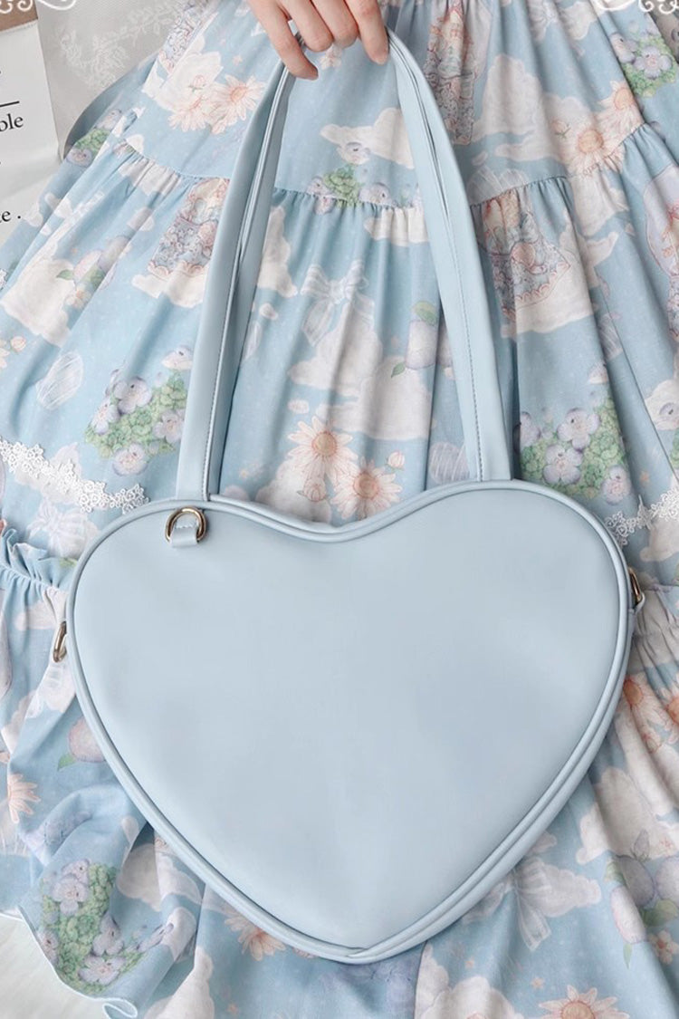 Sweet Heart-Embellished Lolita Shoulder Bag, 6 Color Options