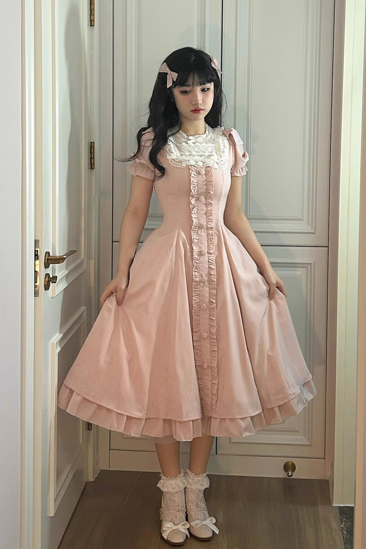 Annie's Gift Bowknot Short Sleeve Dress