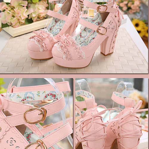 Princess Bow Lace Ballet Flats - Cute Lolita Footwear