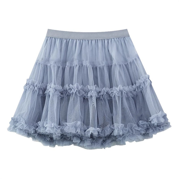 Sweet High-Waist Ruffled Princess Petticoat Available in Seven Colors