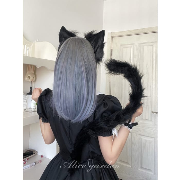 Casual Series Grey Gradient Blue Short WIg ON978