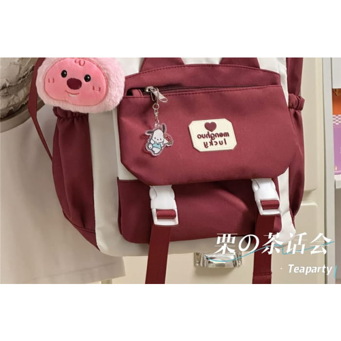 Cat Ear Two Tone Tote Bag / Charm / Set