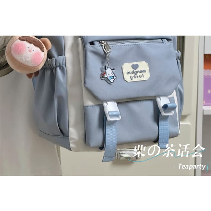 Cat Ear Two Tone Tote Bag / Charm / Set