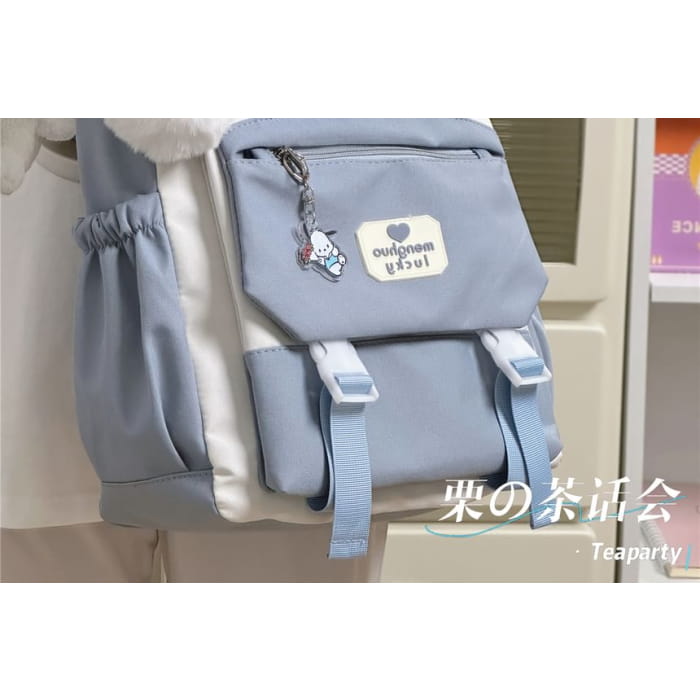 Cat Ear Two Tone Tote Bag / Charm / Set