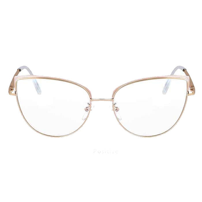 Cat Eye Glasses - Beige