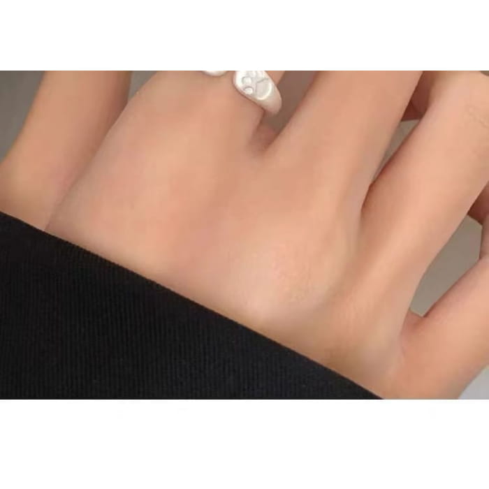 Cat Paw S925 Sterling Silver Open Ring